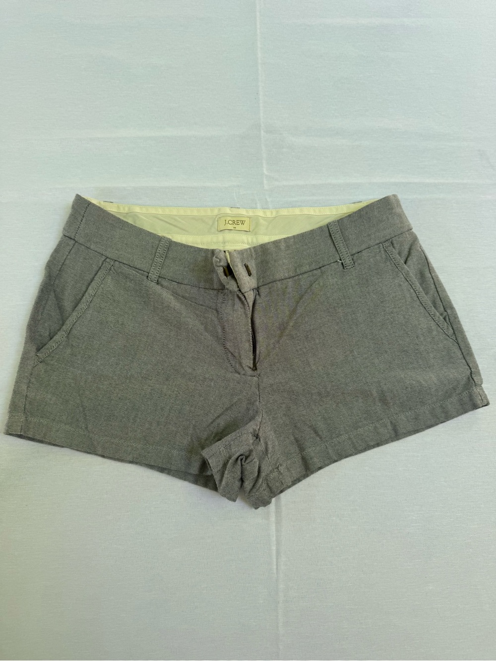 J. Crew Gray Women's Cotton-Linen Short Shorts